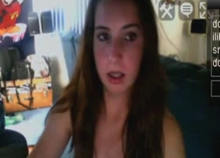 Ditzy camgirl talked into fucking the family pet